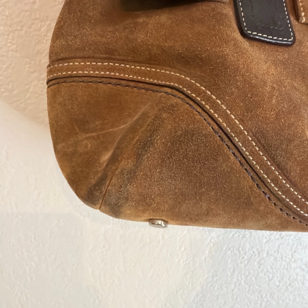 Y2K COACH SOHO HAMPTON SATCHEL BUCKLE LEATHER TWO TONE BAG - Picture 2 of 16